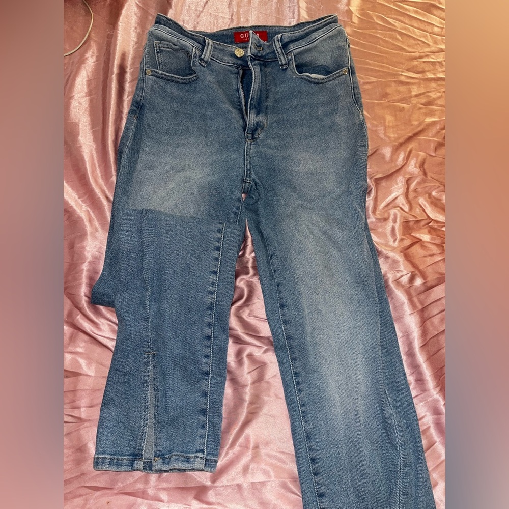Light wash guess jeans